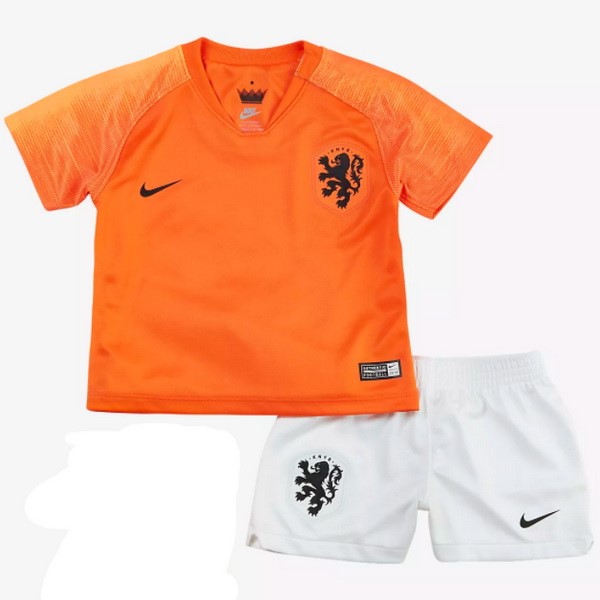 Camiseta Países Bajos 1ª Niño 2018 Naranja
